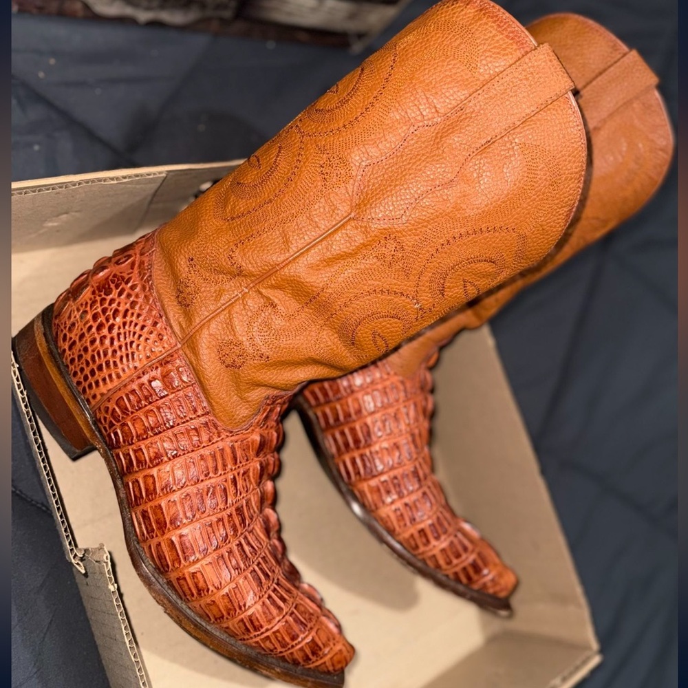 Men's Brown Leather Western Boots
